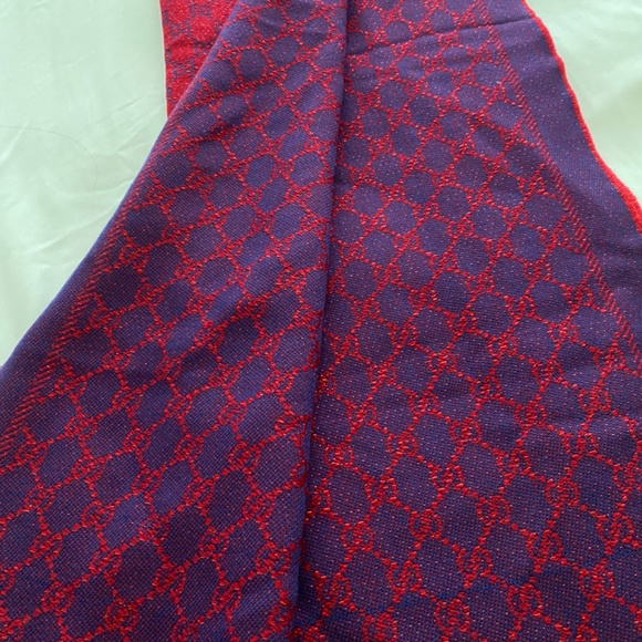 Gucci jacquard reversible scarf new - Picture 2 of 5